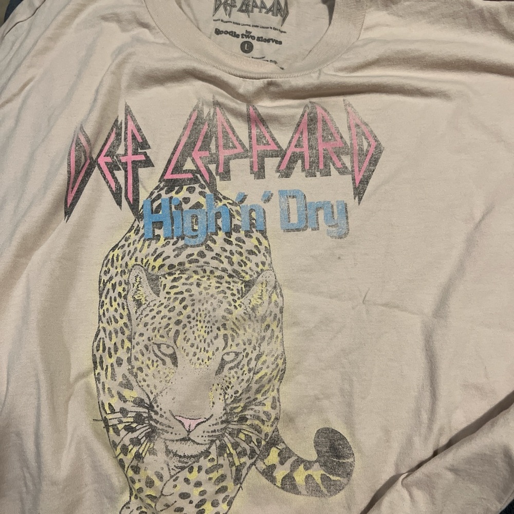 Vintage leopard crop shir